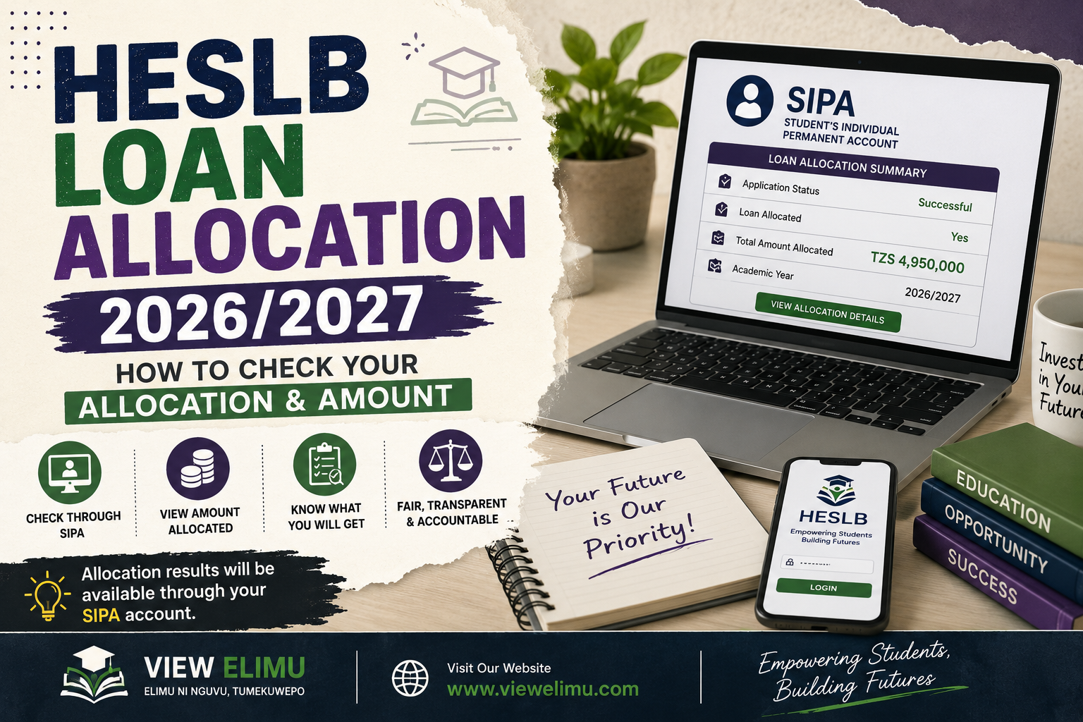 HESLB Loan Allocation 2026/2027 – How to Check Loan Allocation and Amount