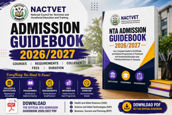 NACTVET Admission Guidebook 2026/2027