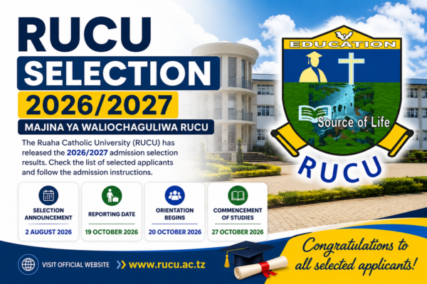 RUCU Selection 2026/2027 Majina ya Waliochaguliwa RUCU