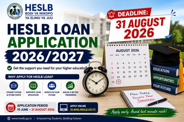 HESLB loan application deadline 2026/2027