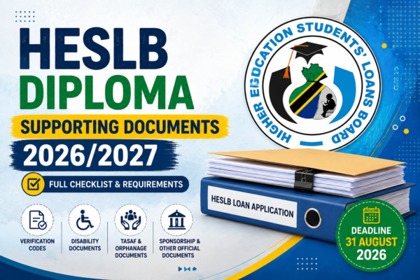 HESLB Diploma Supporting Documents 2026/2027