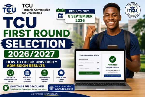 TCU First Round Selection 2026/2027 – How to Check University Admission Results