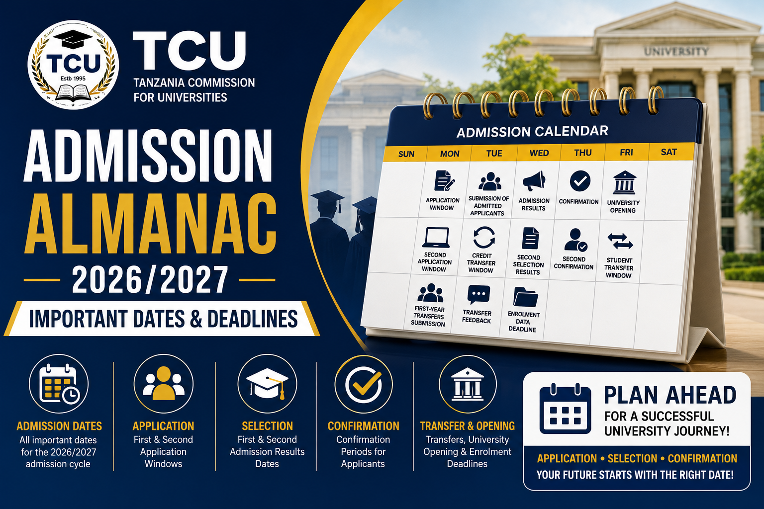 TCU Admission Almanac 2026/2027