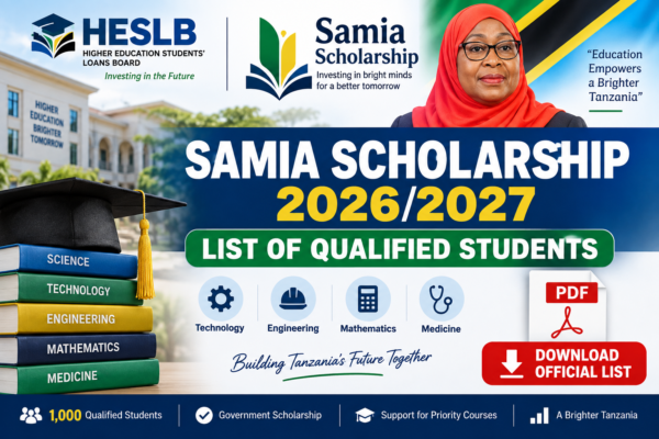 Samia Scholarship List 2026/2027