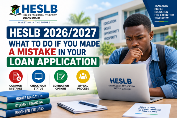 HESLB 2026/2027 loan application mistakes and what to do