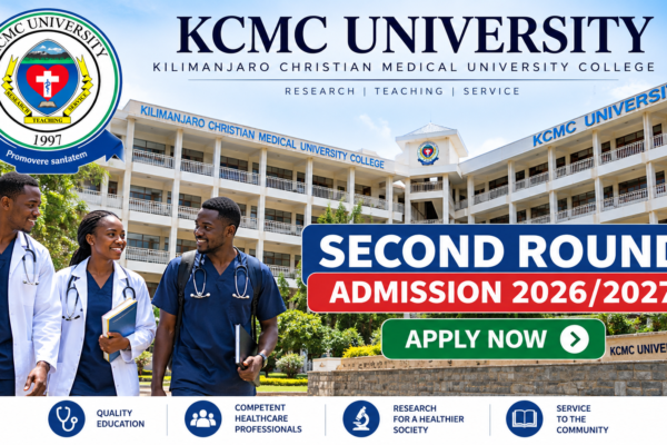 KCMC University Second Round Admission 2026/2027